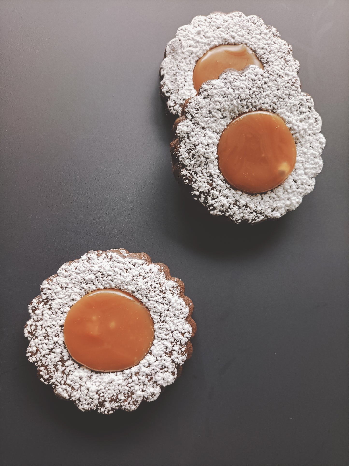 Chocolade koekjes met caramel
